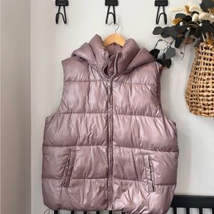 Metallic Pink Puffer Vest
